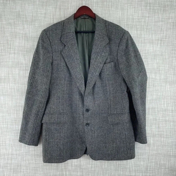 Vintage Levi's menswear wool Blazer Mens 42 gray 2801 - Picture 1 of 11